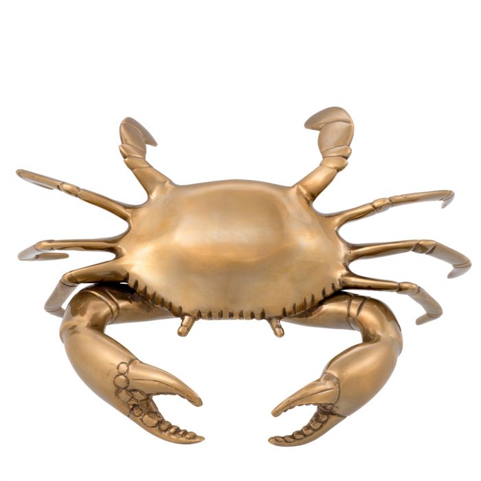 Object Crab vintage brass finish