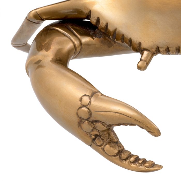 Object Crab vintage brass finish