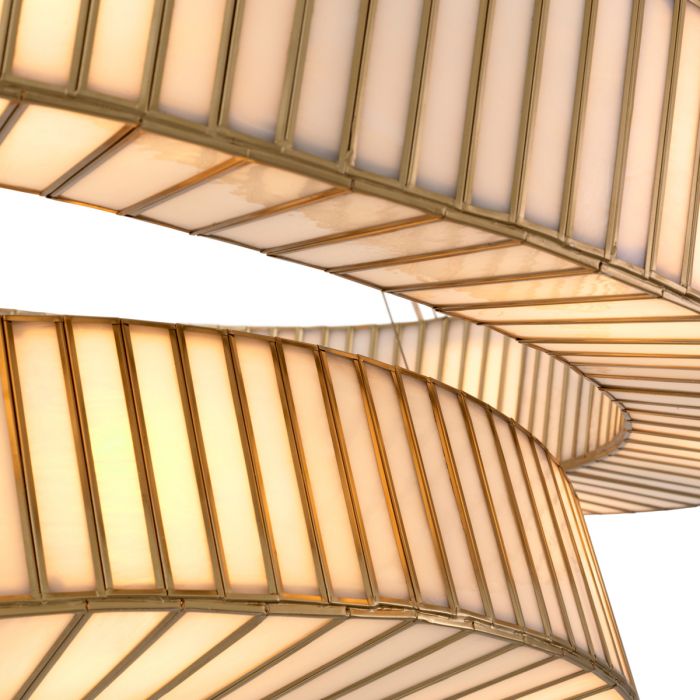 Chandelier Monari antique brass finish