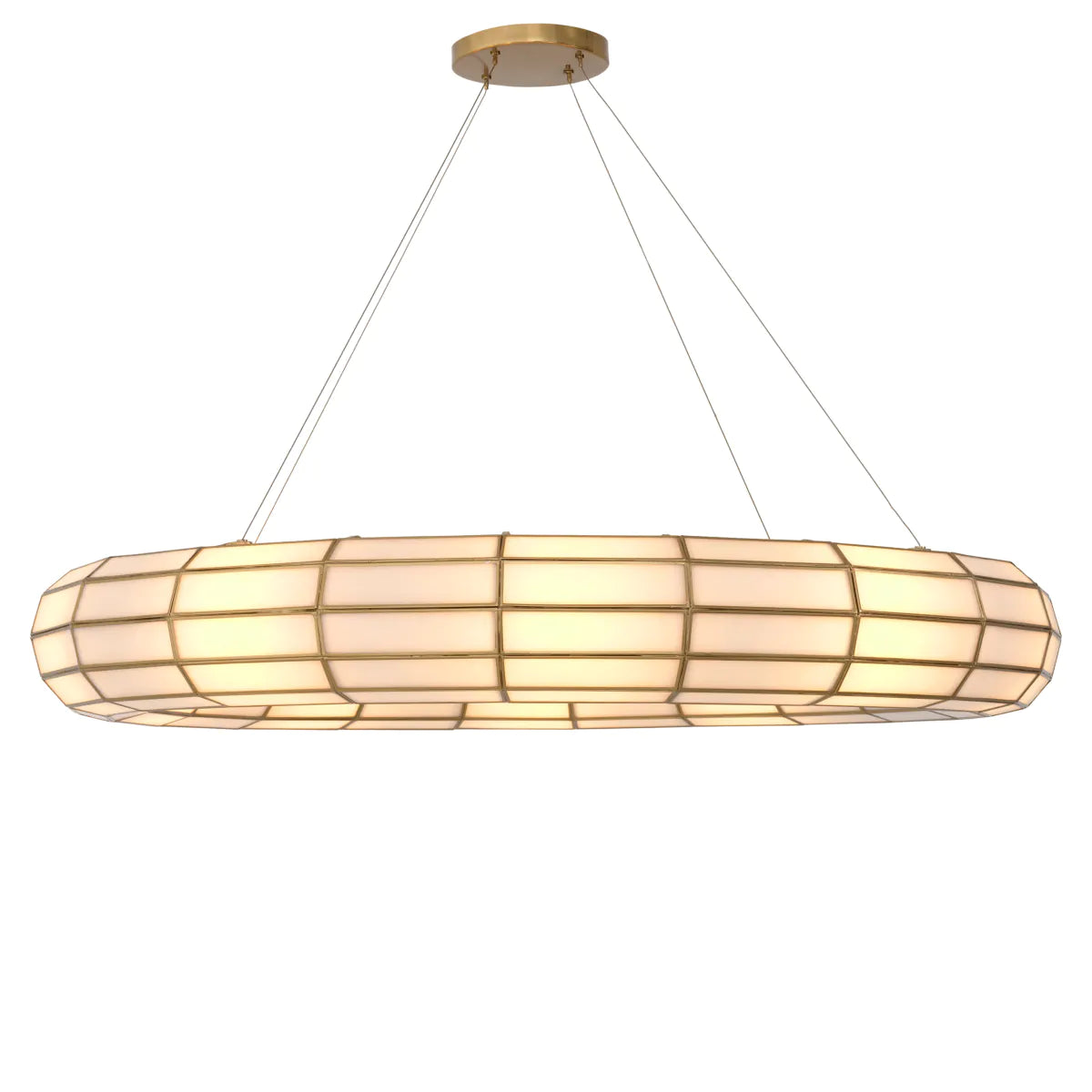 Glass Panels Round Chandelier Ronco | Eichholtzmh.com