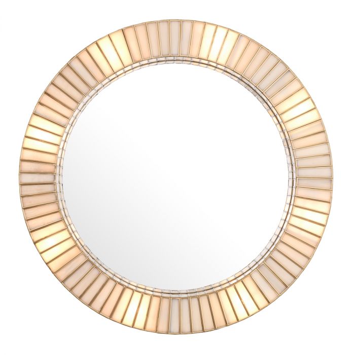 Mirror Monari with light antique brass finish