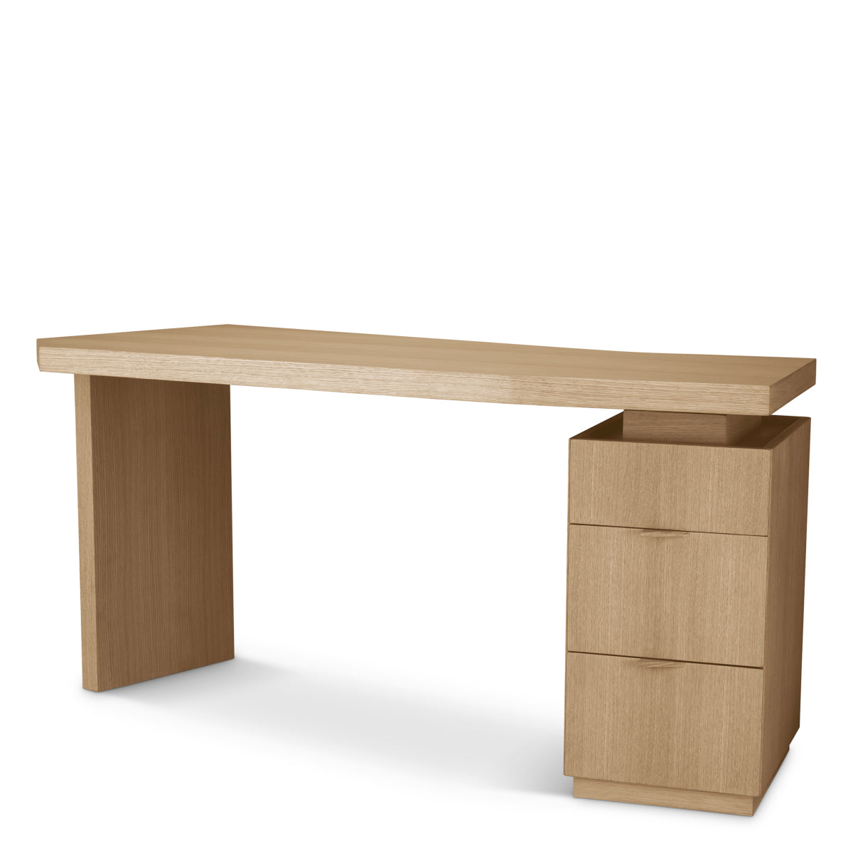 Natural Oak 3-Drawer Desk Sarah | Eichholtzmh.com
