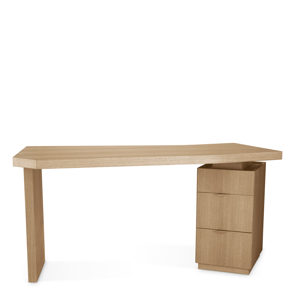 Natural Oak 3-Drawer Desk Sarah | Eichholtzmh.com