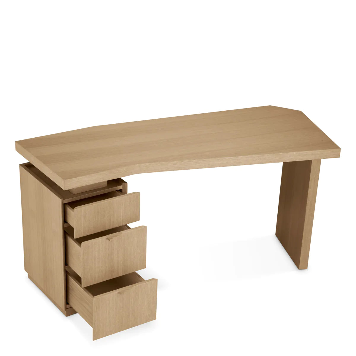 Natural Oak 3-Drawer Desk Sarah | Eichholtzmh.com