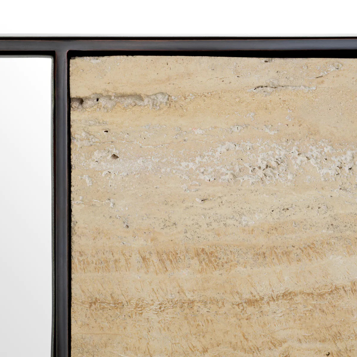 Travertine Bronze Wall Mirror Cosimo | Eichholtzmh.com