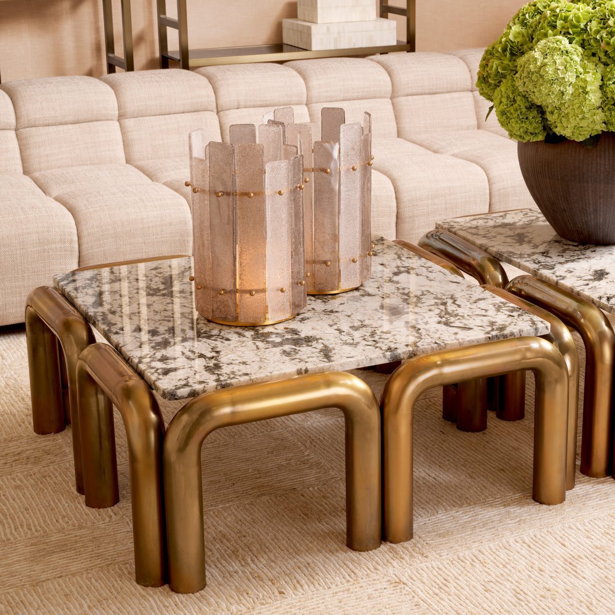 Brass Leg Coffee Table Sunwood | Eichholtzmh.com