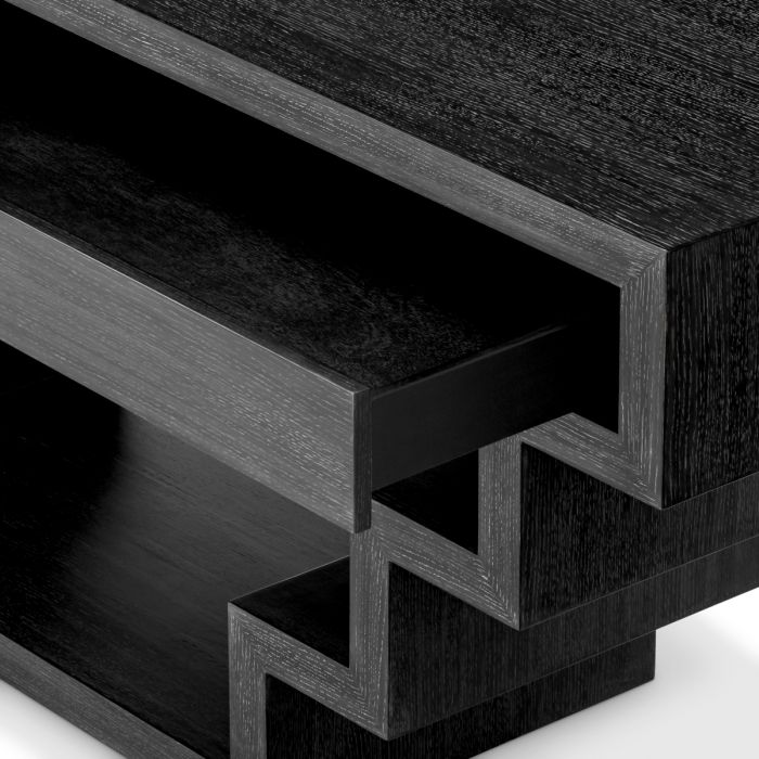 Console Table Rialto charcoal grey oak veneer