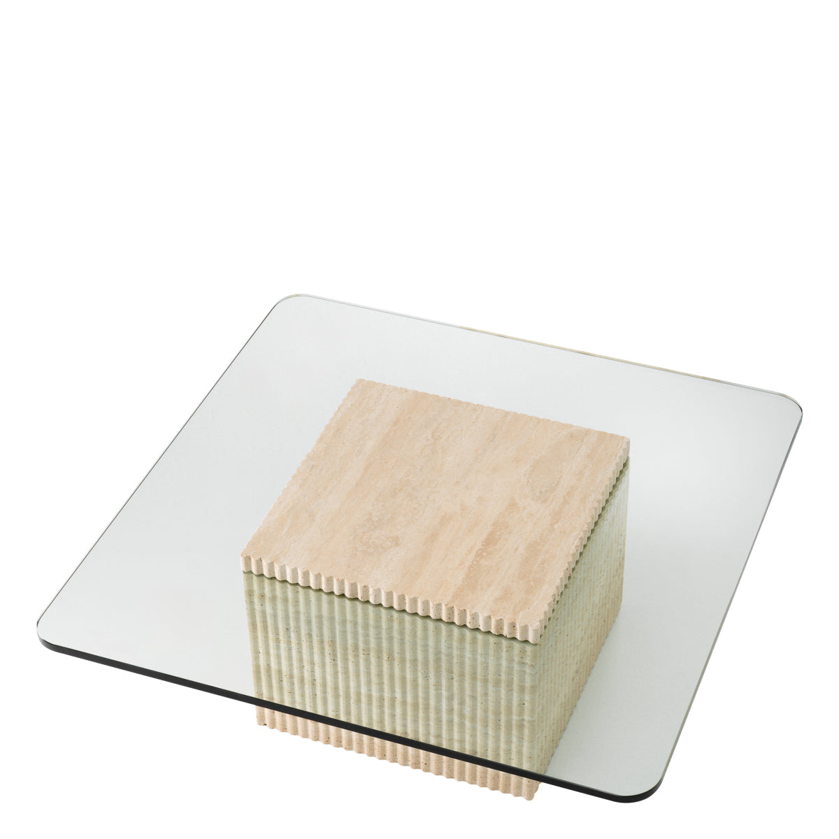 Travertine Pedestal Coffee Table Brindisi | Eichholtzmh.com