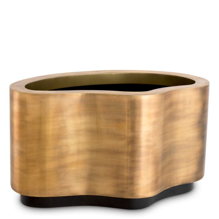 Planter Monza vintage brass finish