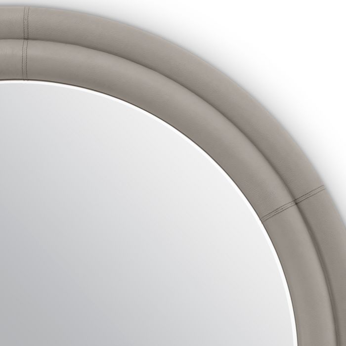Mirror Bastioni leather look
