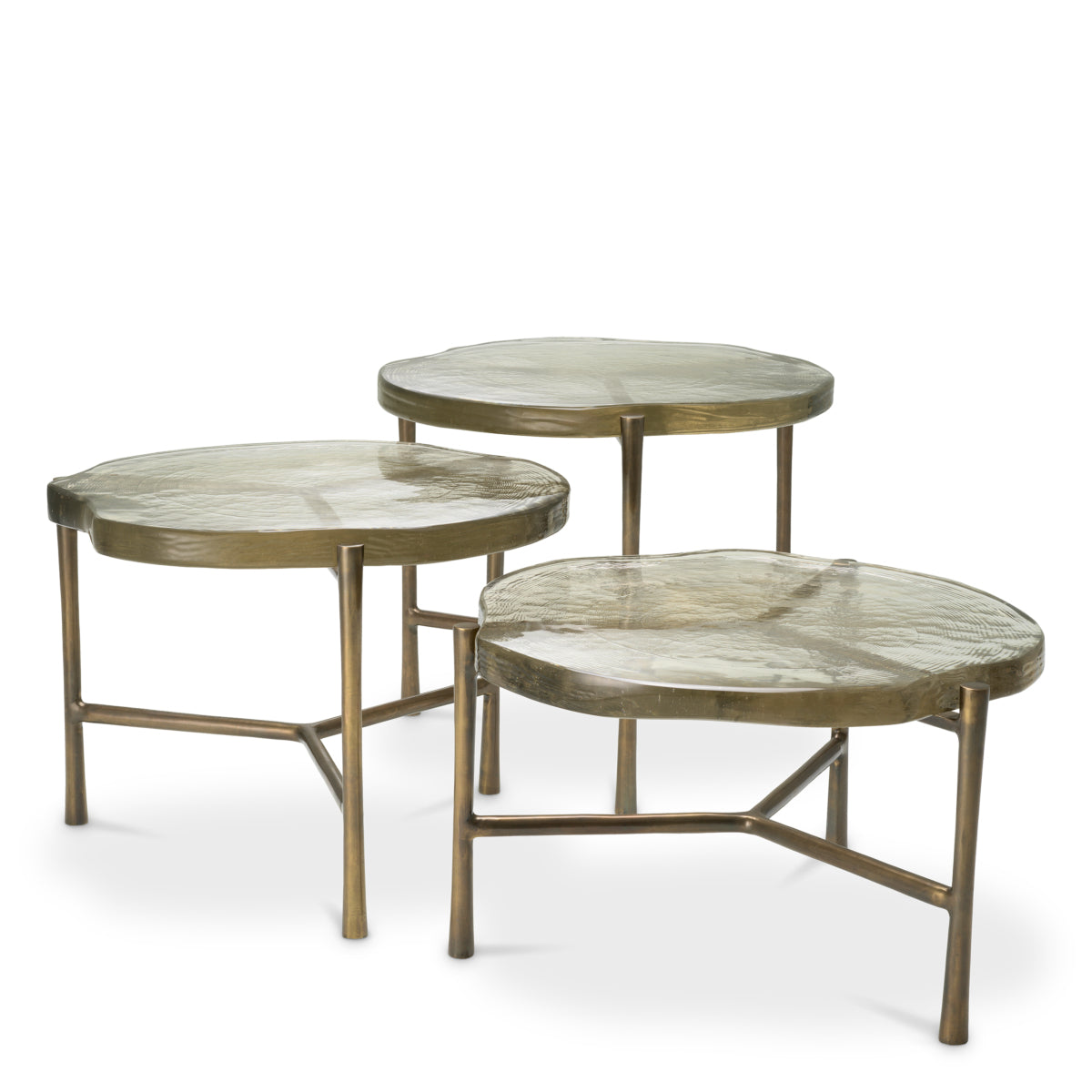 Frosted Glass Coffee Tables (3) Baldovini | Eichholtzmh.com 