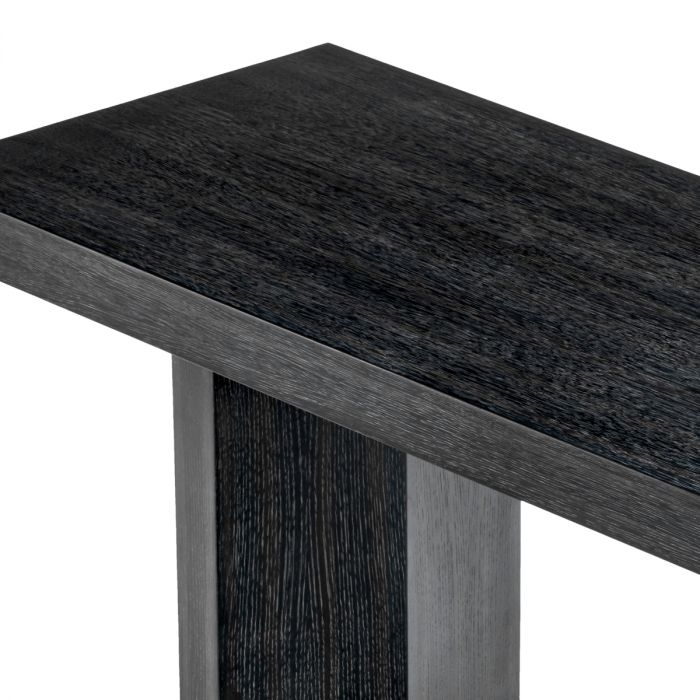 Console Table Tiburon charcoal grey oak veneer