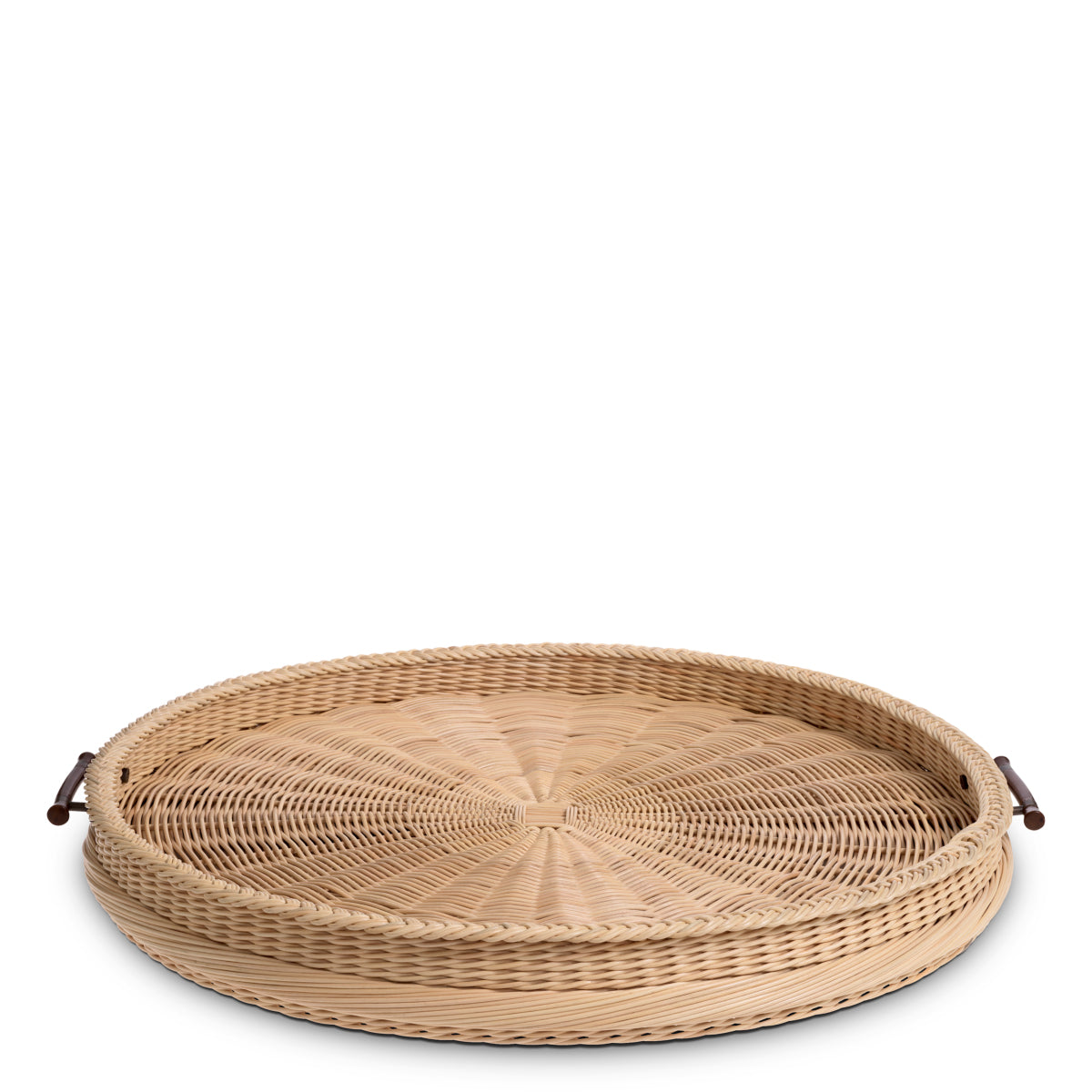 Natural Rattan Round Tray Vimini | Eichholtzmh.com