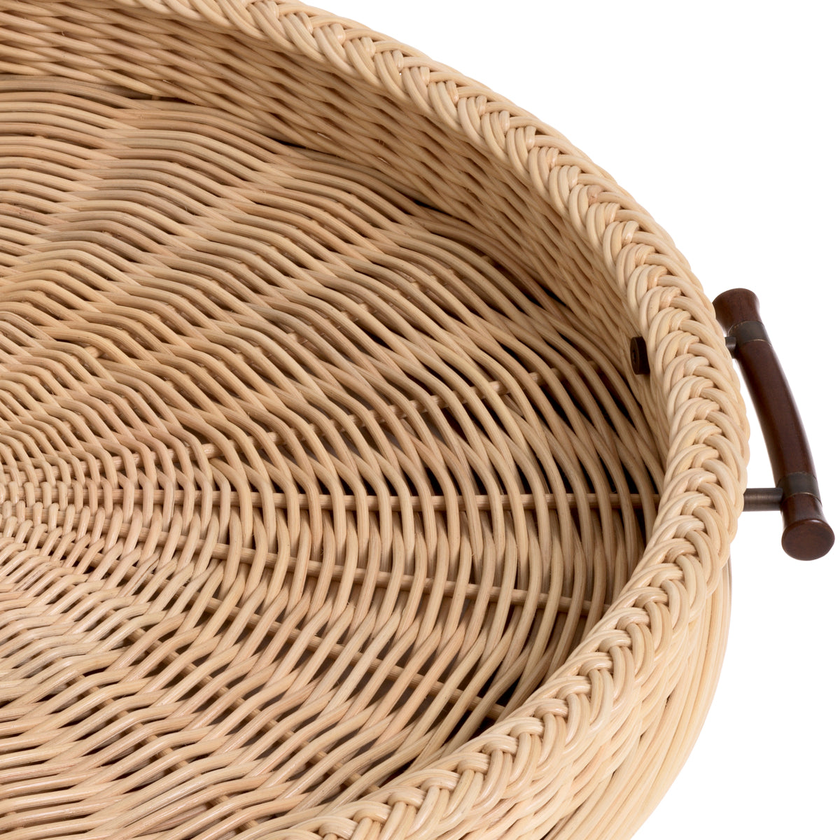 Natural Rattan Round Tray Vimini | Eichholtzmh.com