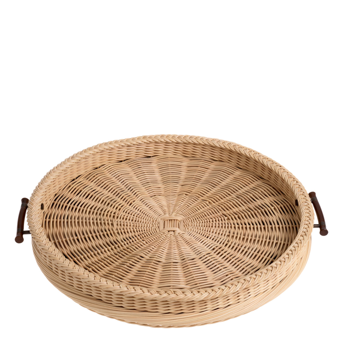 Natural Rattan Round Tray Vimini | Eichholtzmh.com