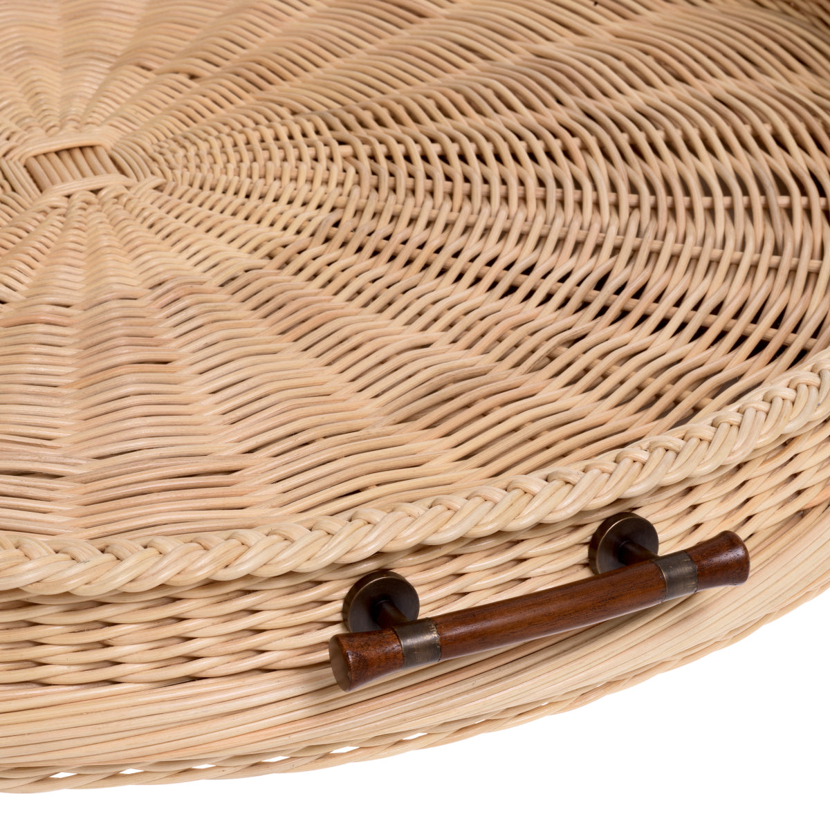 Natural Rattan Round Tray Vimini | Eichholtzmh.com