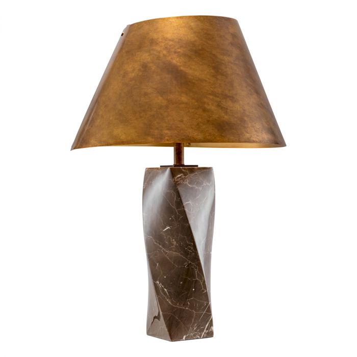 Table Lamp Camelia coffee marble
