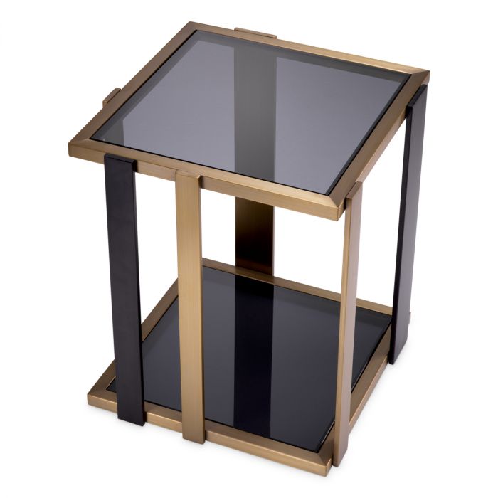 Side Table Clio brushed brass finish