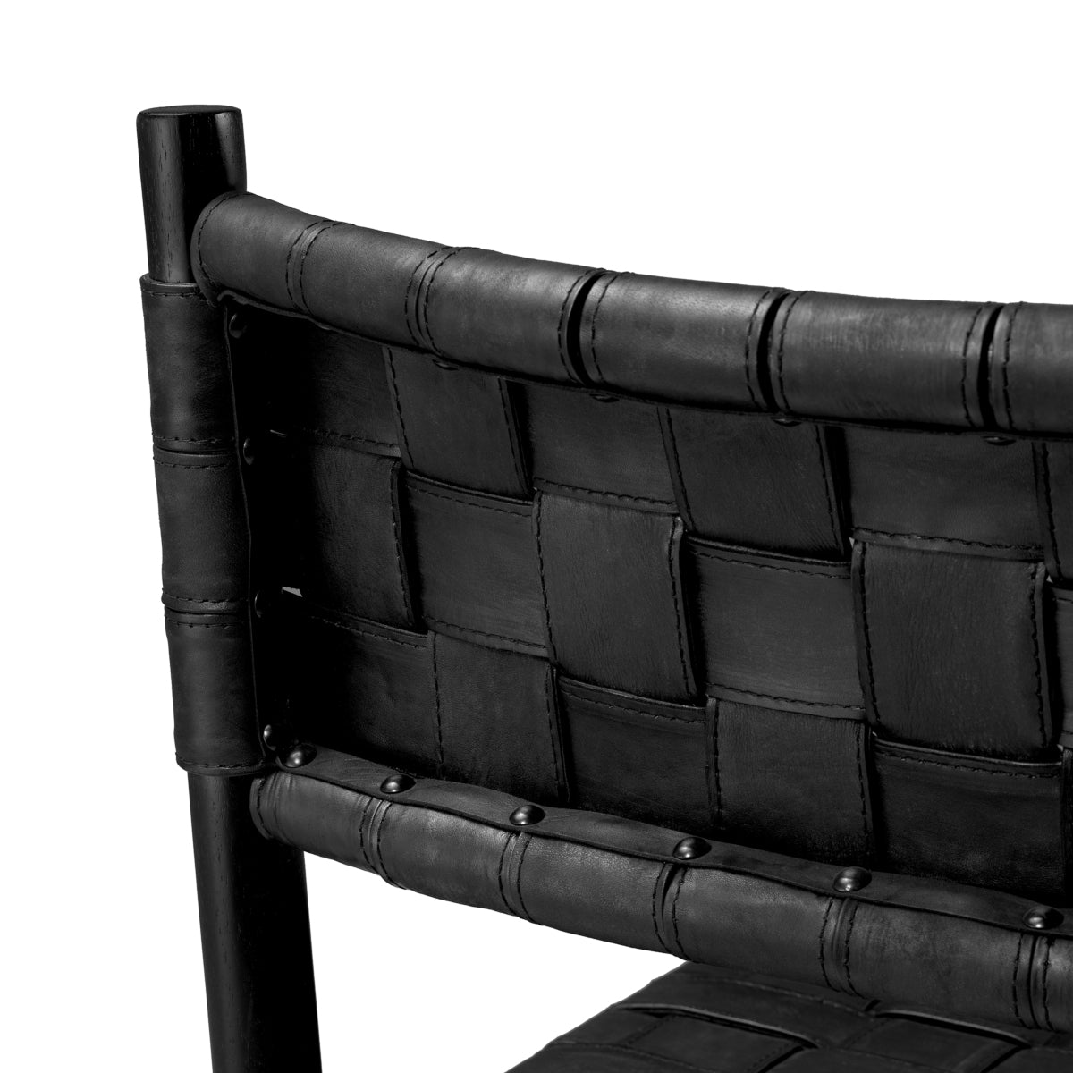 Woven Leather Dining Armchair Tiberio | Eichholtzmh.com