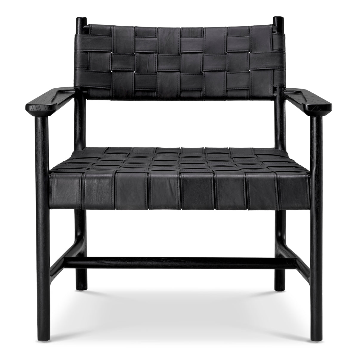 Woven Leather Lounge Chair Tiberio | Eichholtzmh.com