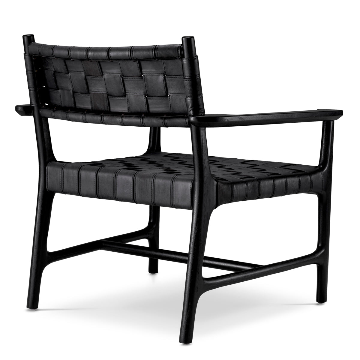 Woven Leather Lounge Chair Tiberio | Eichholtzmh.com