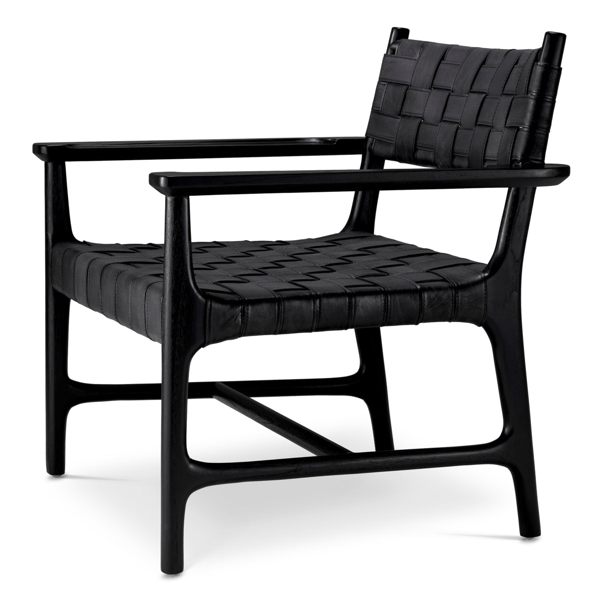 Woven Leather Lounge Chair Tiberio | Eichholtzmh.com
