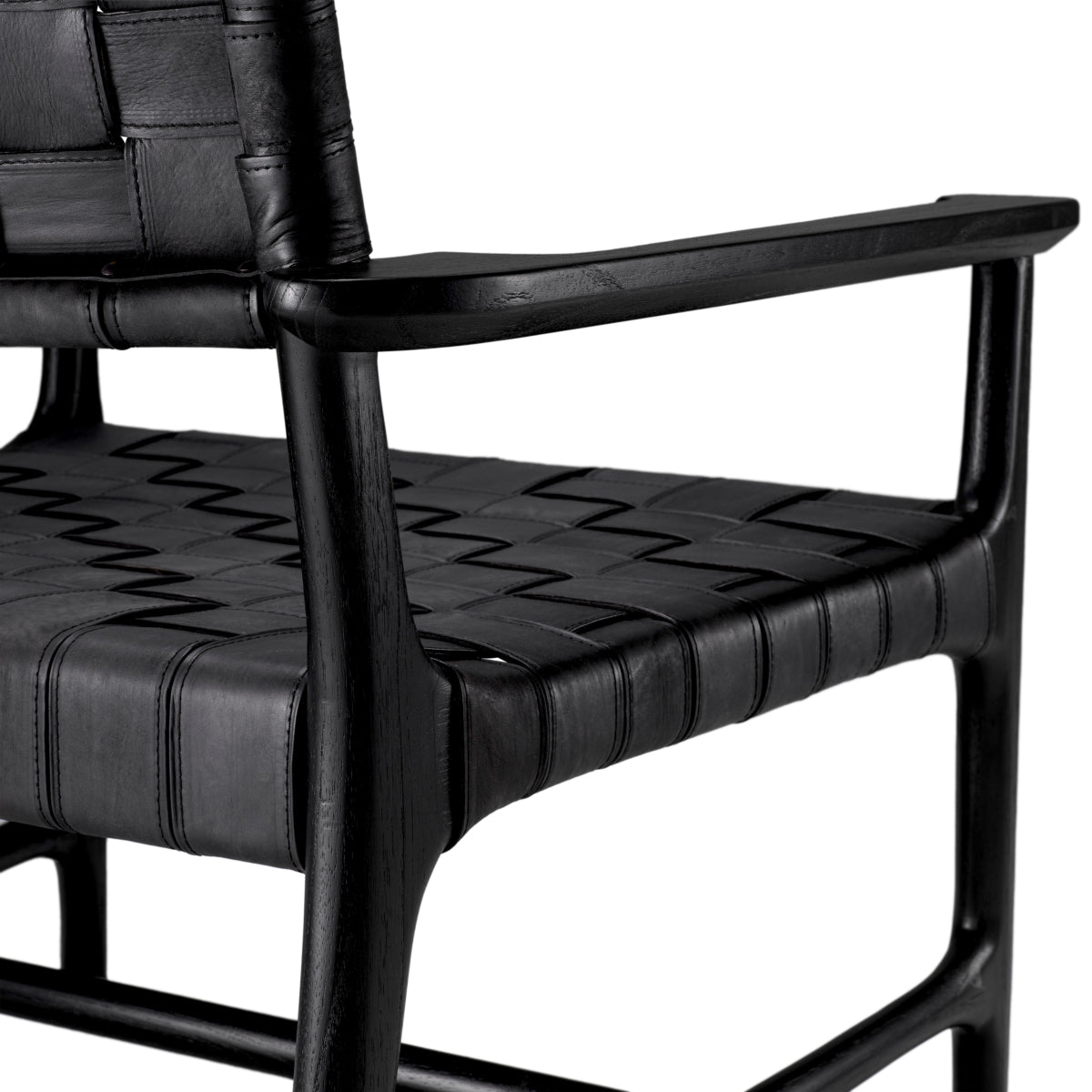 Woven Leather Lounge Chair Tiberio | Eichholtzmh.com