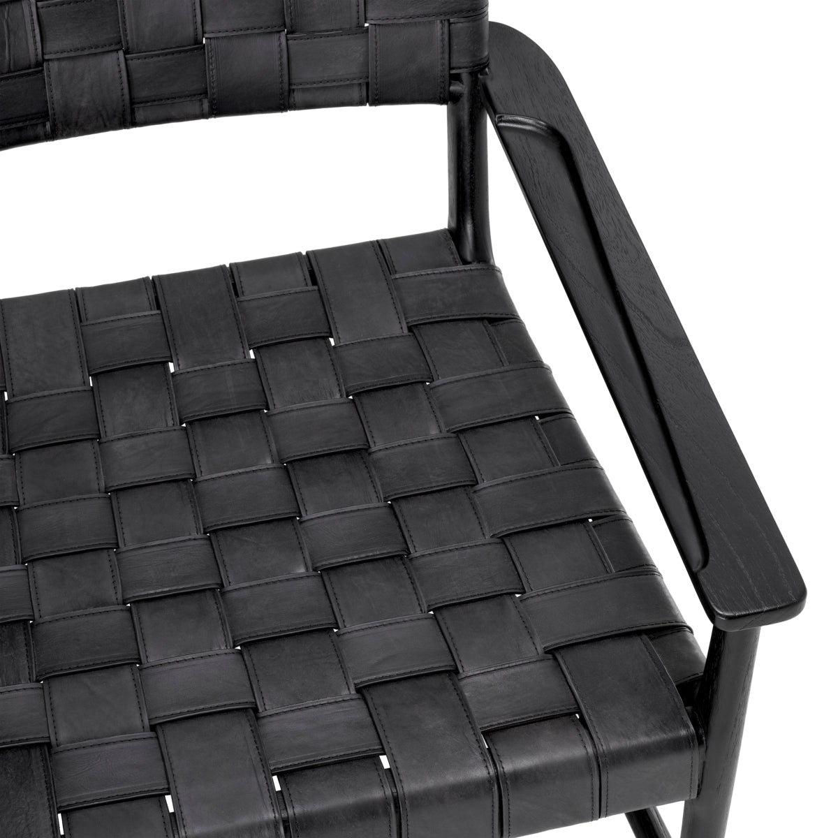 Woven Leather Lounge Chair Tiberio | Eichholtzmh.com