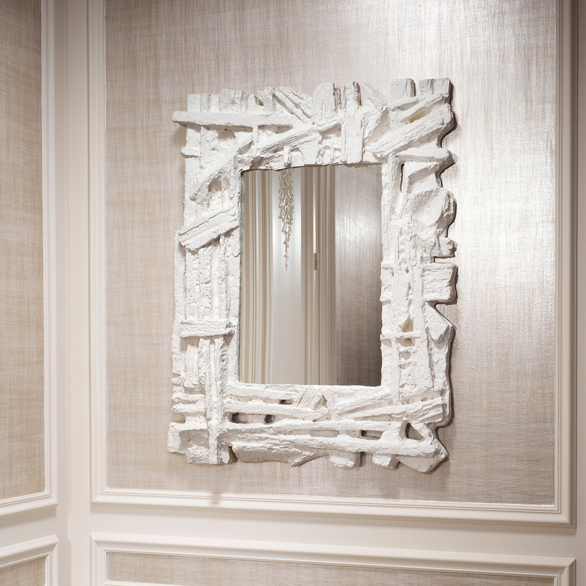 Matte White Mirror Masonic | Eichholtzmh.com