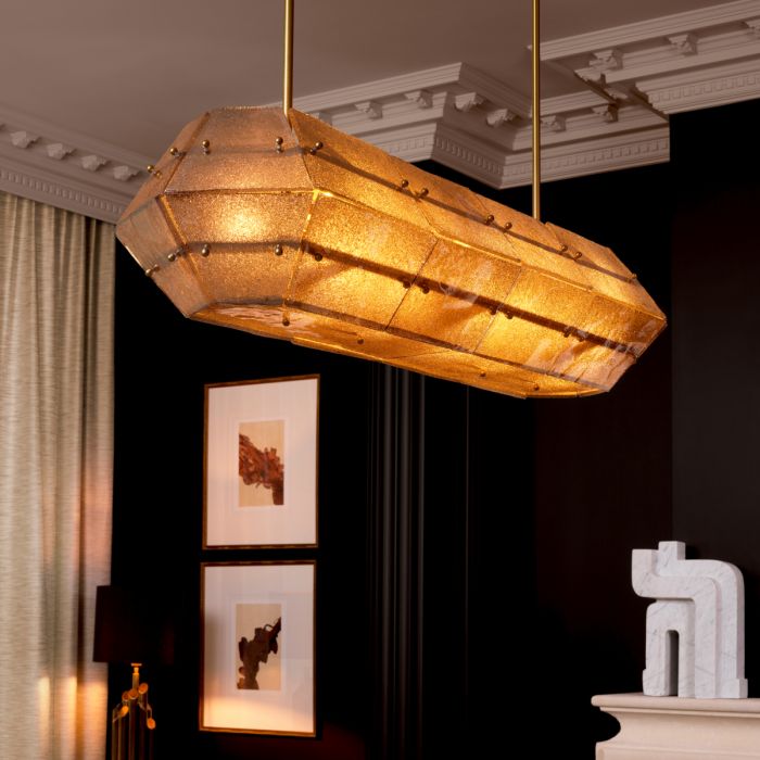 Chandelier Ferrucci antique brass finish