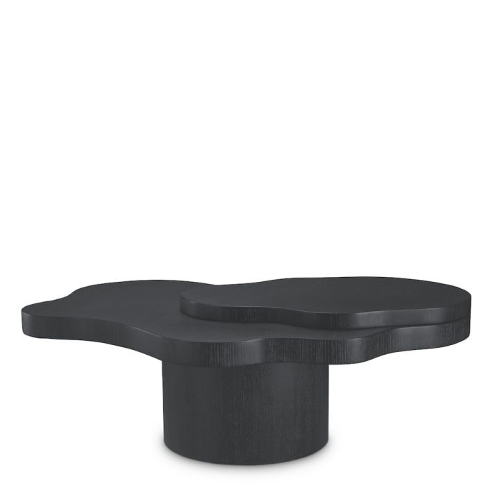 Coffee Table Cesareo charcoal grey oak veneer