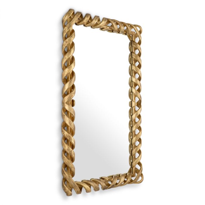 Mirror Casone antique gold finish