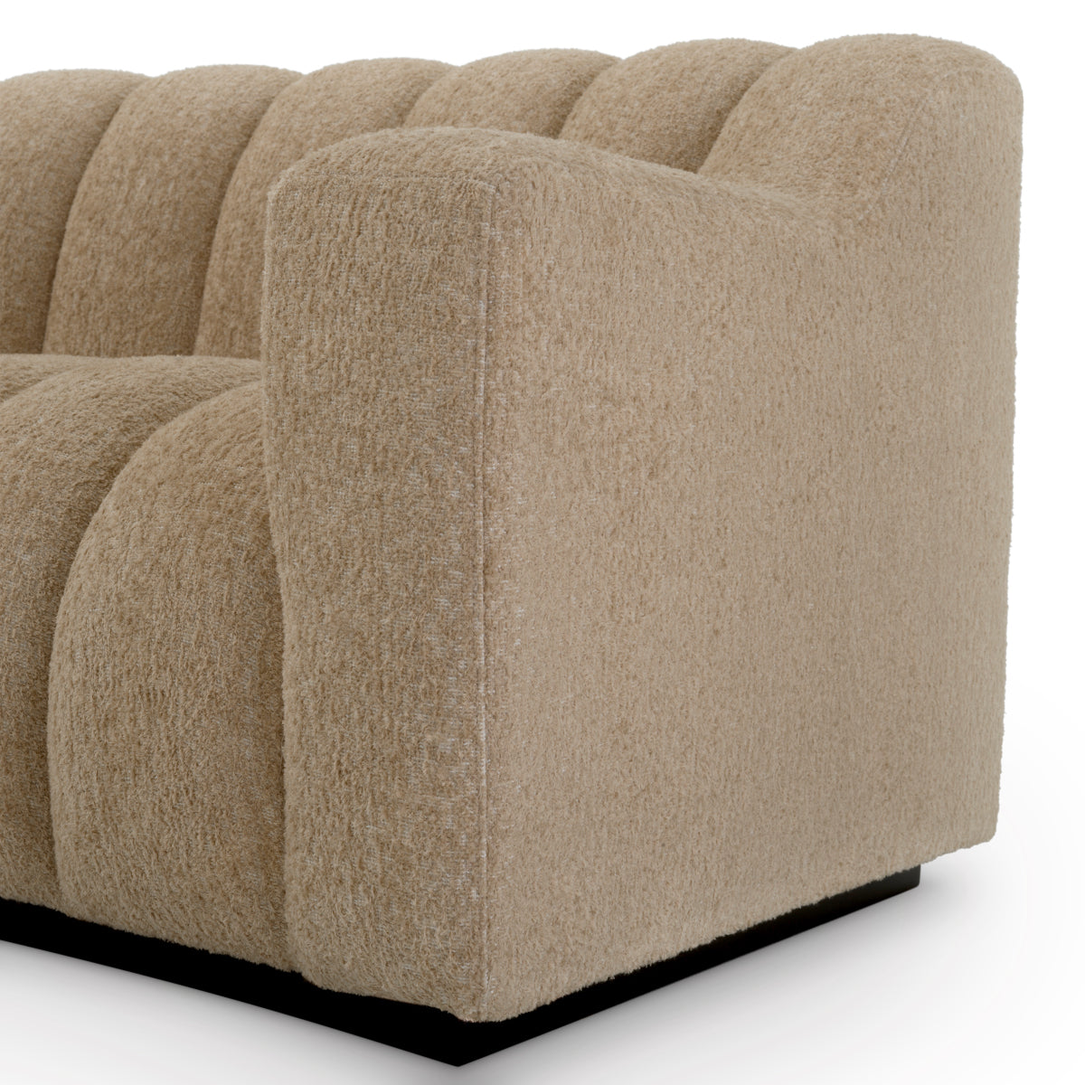 Channeled Boucle Sofa S Kelly | Eichholtzmh.com 