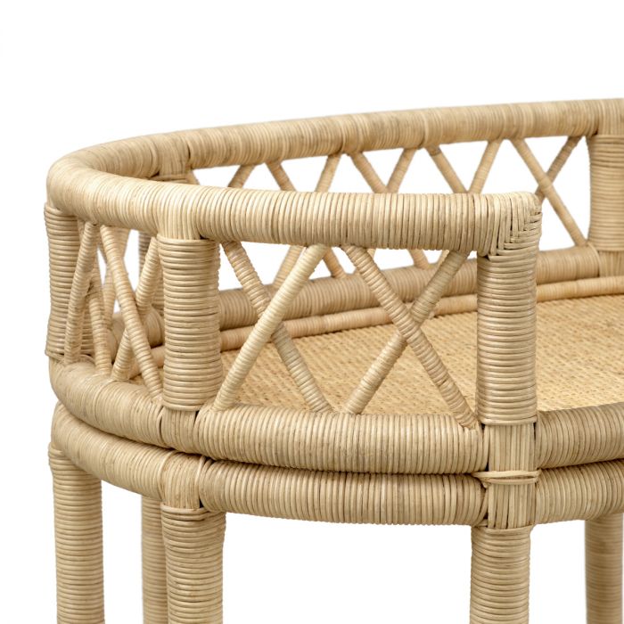 Trolley Dorini natural rattan