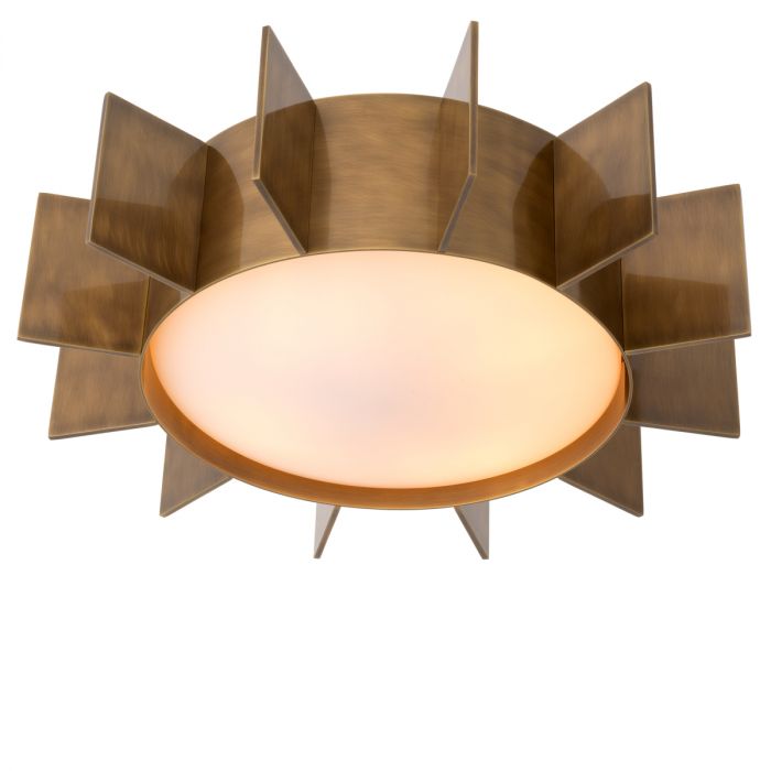 Ceiling lamp Mario vintage brass finish