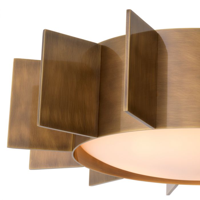 Ceiling lamp Mario vintage brass finish