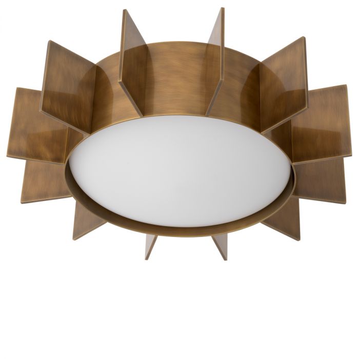 Ceiling lamp Mario vintage brass finish