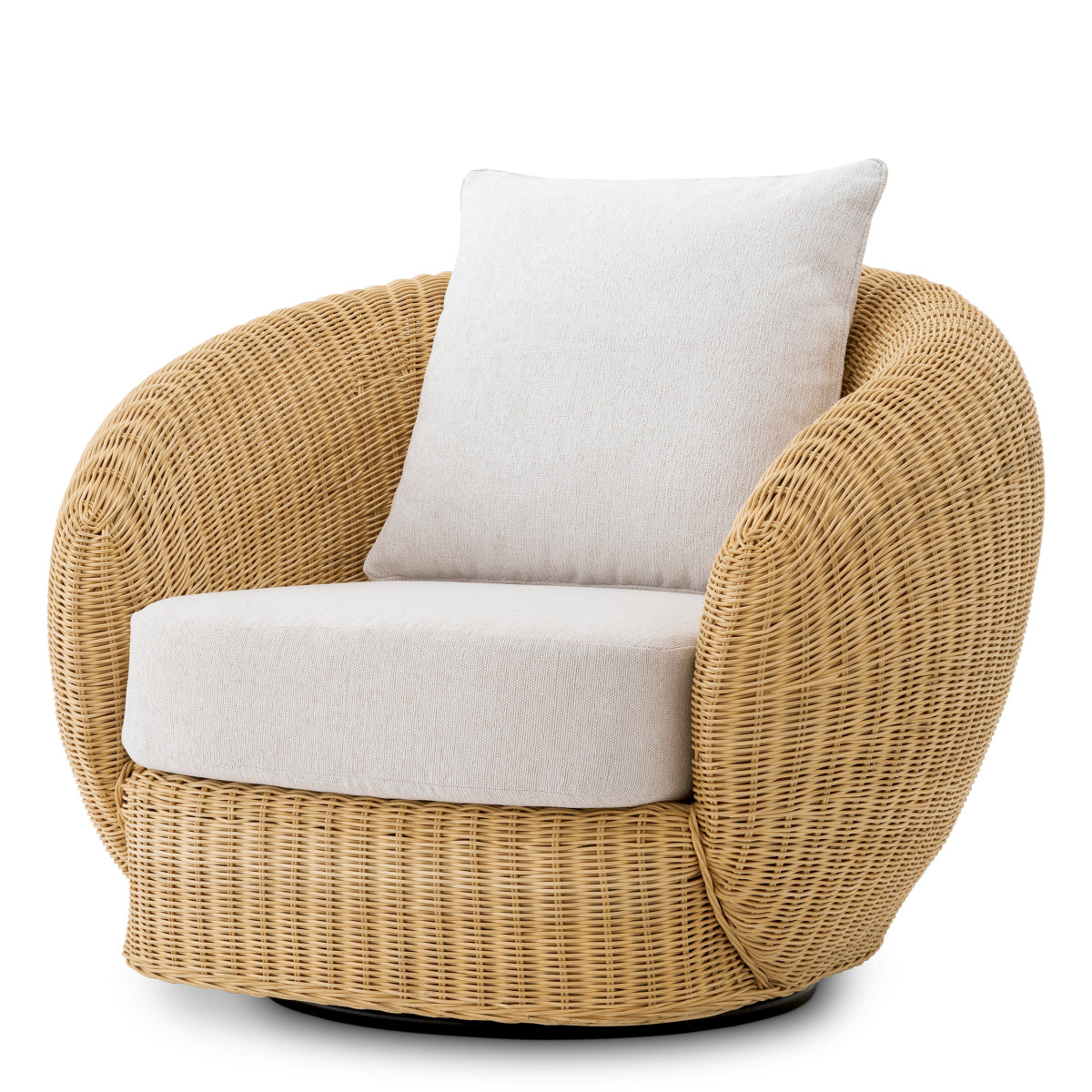 Curved Natural Rattan Chair Rafael | Eichholtzmh.com