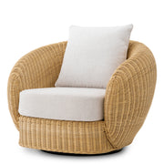 Curved Natural Rattan Chair Rafael | Eichholtzmh.com