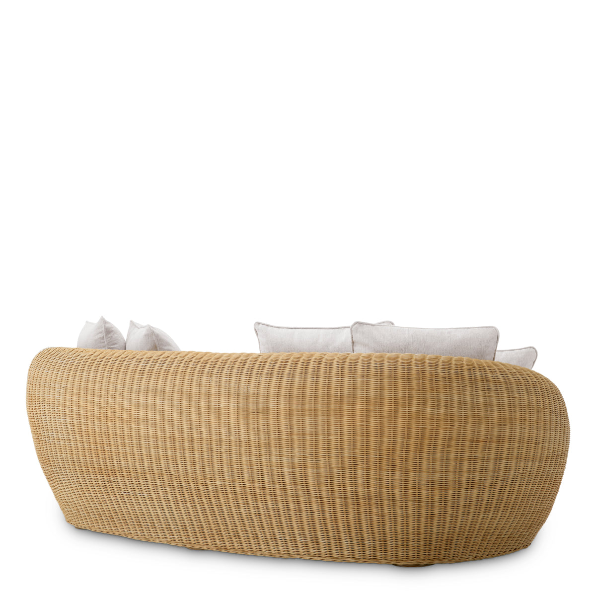 Curved Natural Rattan Sofa Rafael | Eichholtzmh.com
