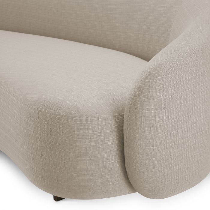Outdoor Sofa Amore lucio sand black finish