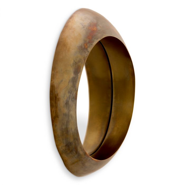 Mirror Velino vintage brass finish