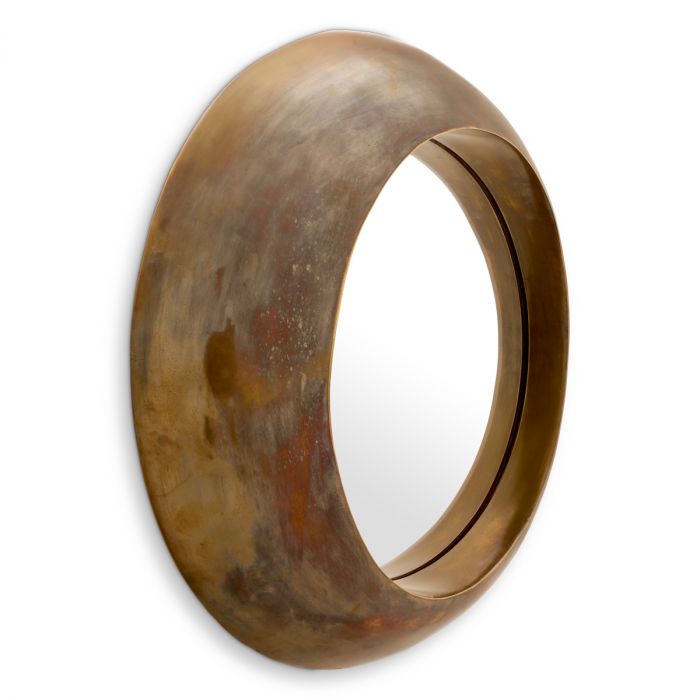 Mirror Velino vintage brass finish