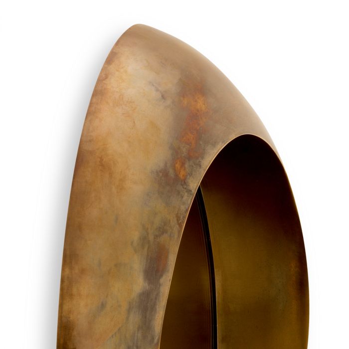 Mirror Velino vintage brass finish