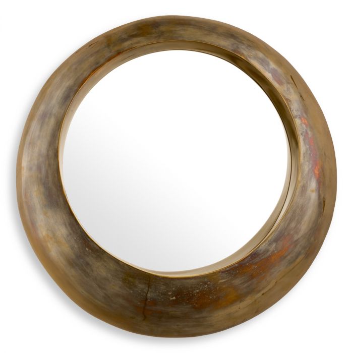 Mirror Velino vintage brass finish