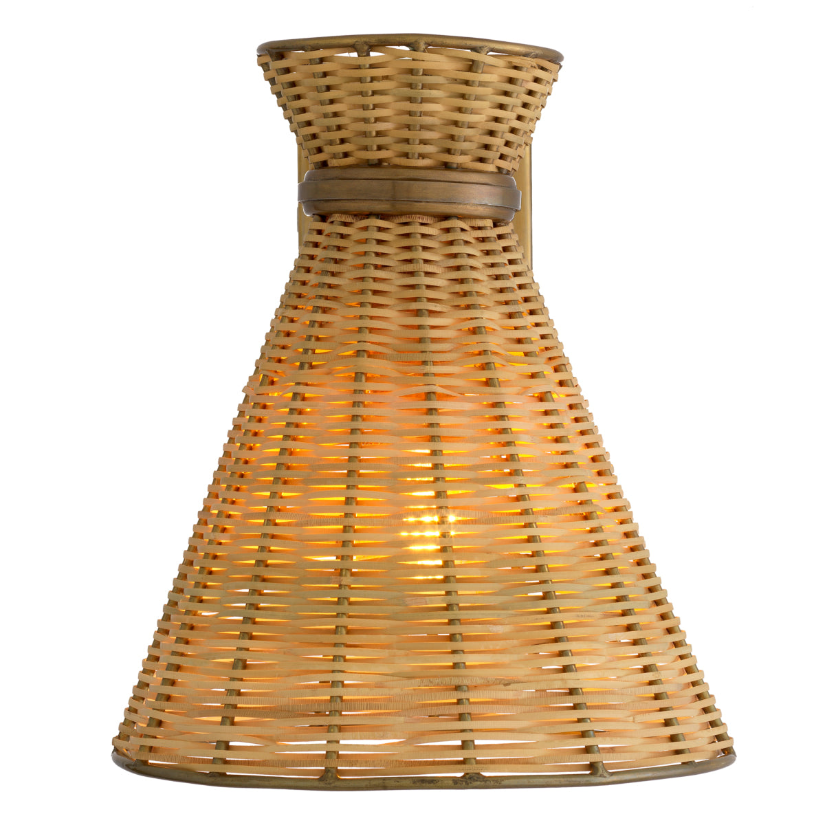 Natural Rattan Wall Lamp Kon Tiki | Eichholtzmh.com