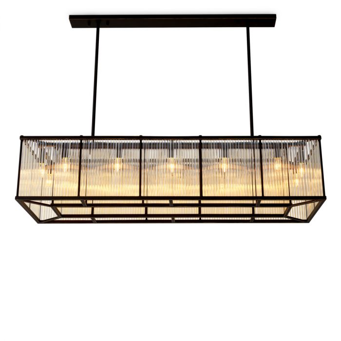 Chandelier Bernardi Rectangular bronze highlight finish