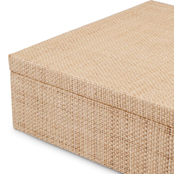 Box Cadiz S natural raffia