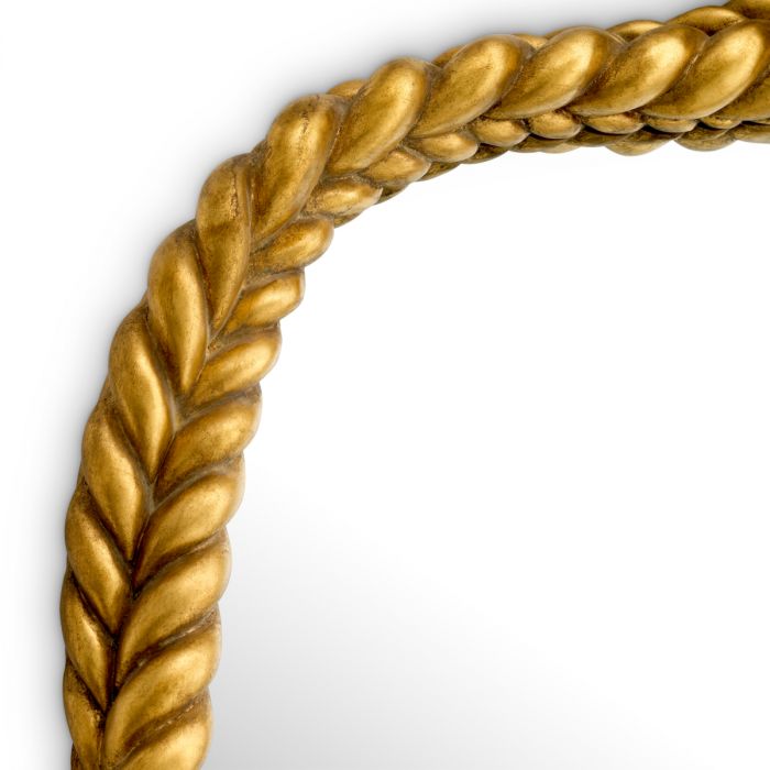 Mirror Vincenso L antique gold finish