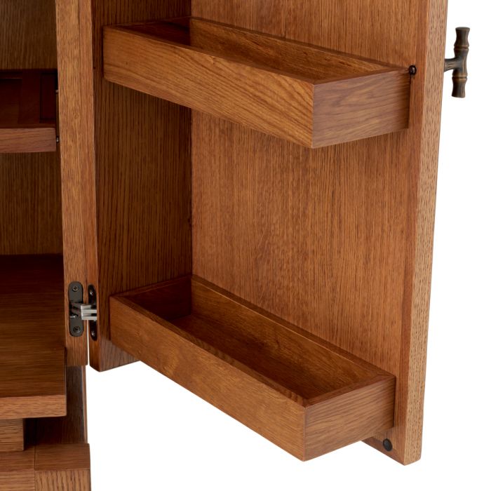 Bar Cabinet Borchard caramel oak veneer